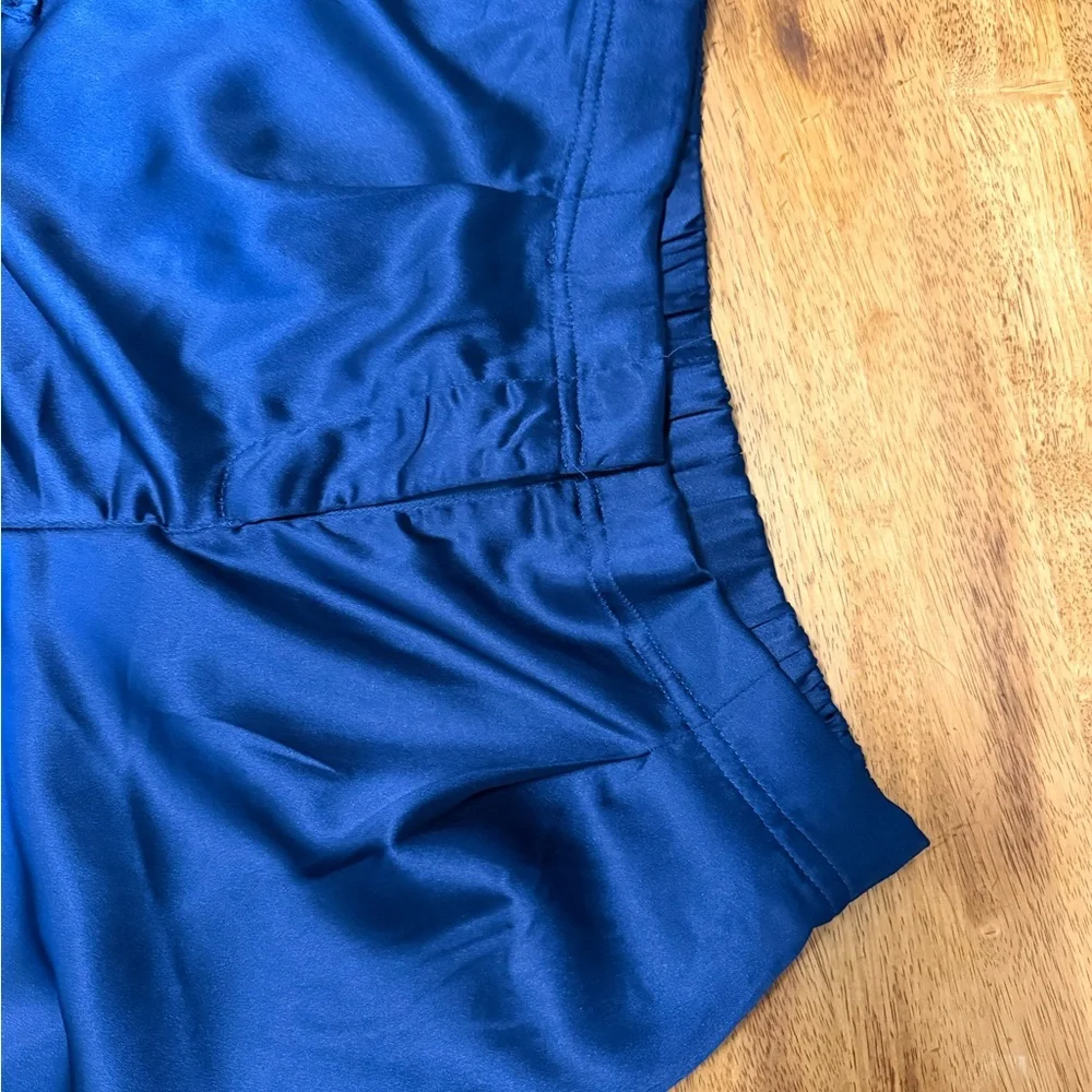 Windsor Satin Navy Wide Leg Cargo Pants ( Never Worn) - Picture 5 of 10